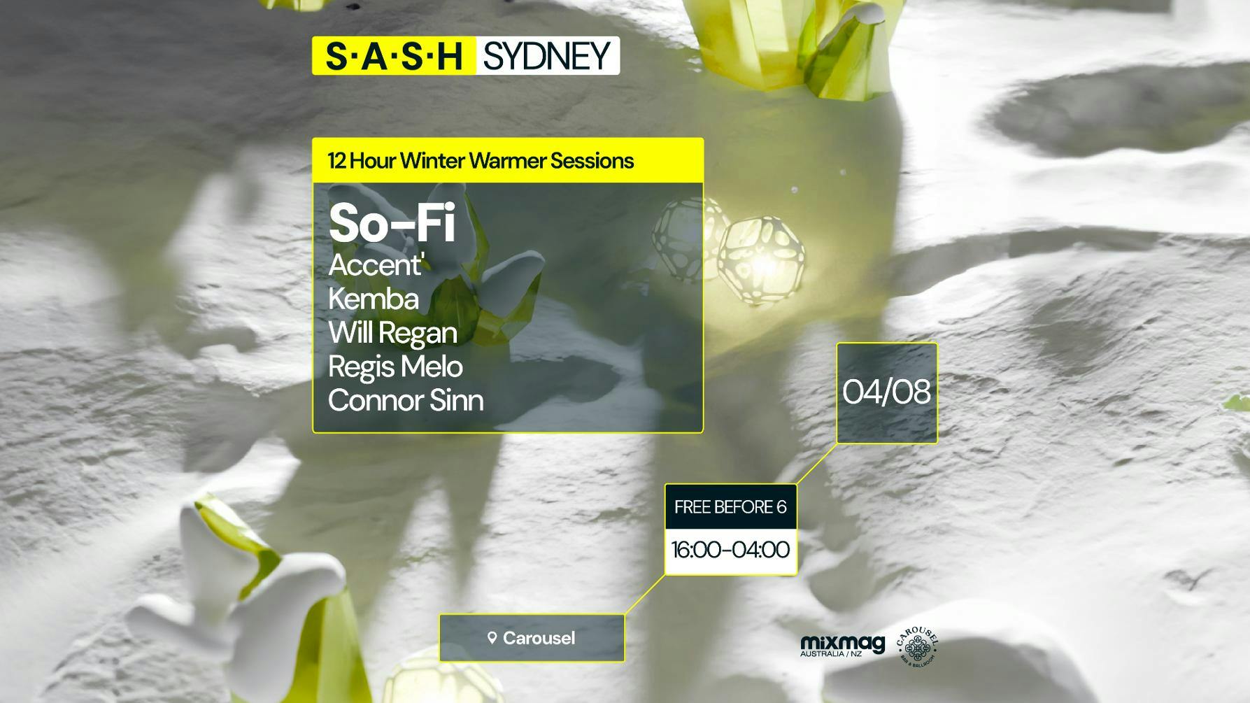 ★ S.A.S.H Sundays ★ Winter Warmer Sessions ★ So-Fi ★ Sunday August 4th ★