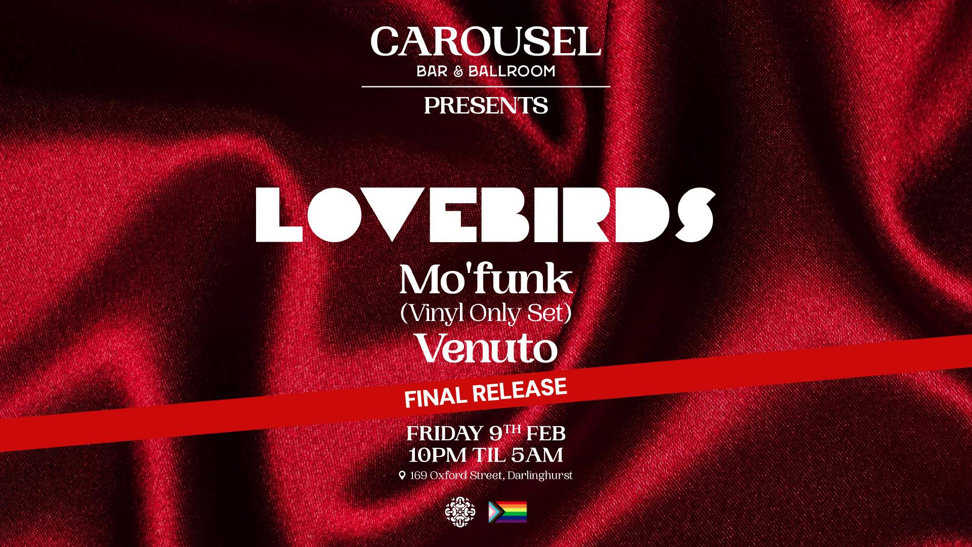 Carousel Presents Lovebirds - Friday 9th February
