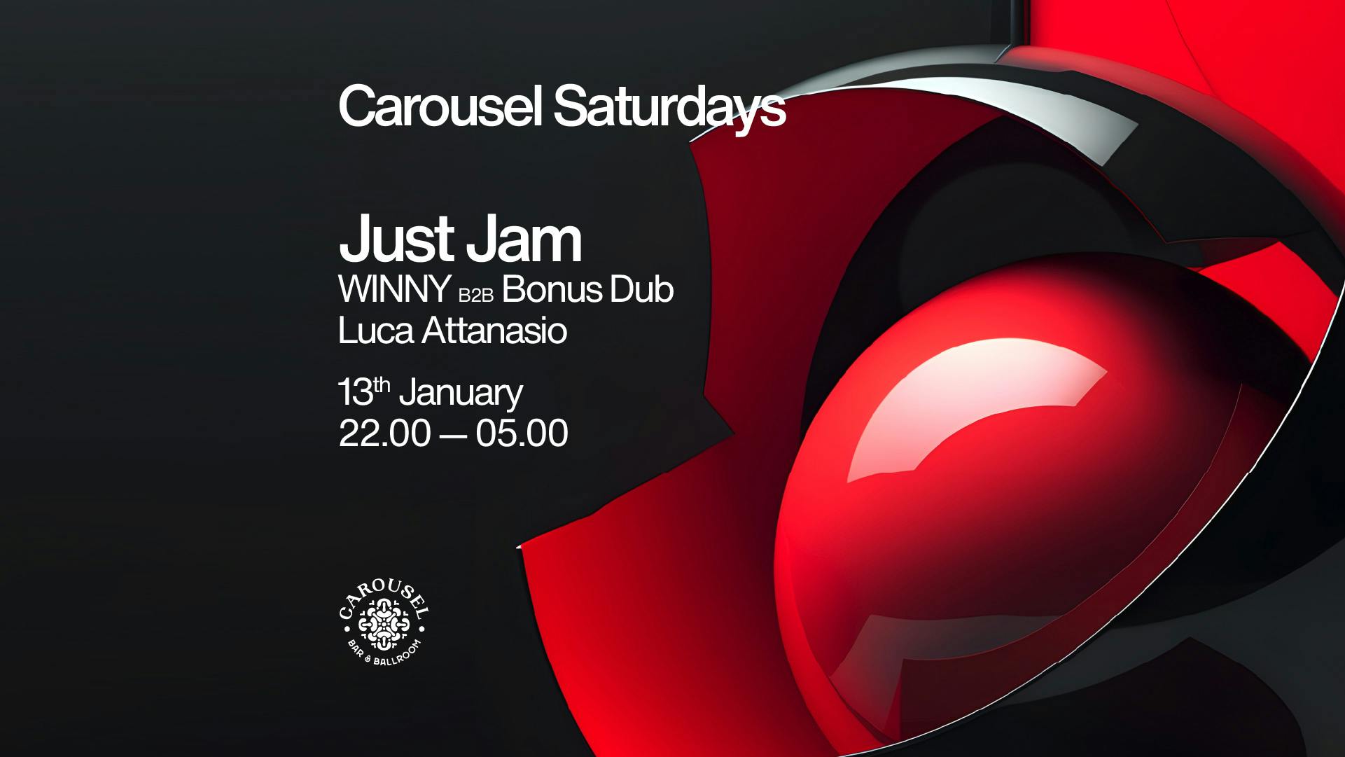 Carousel Saturdays – Just Jam – January 13th 