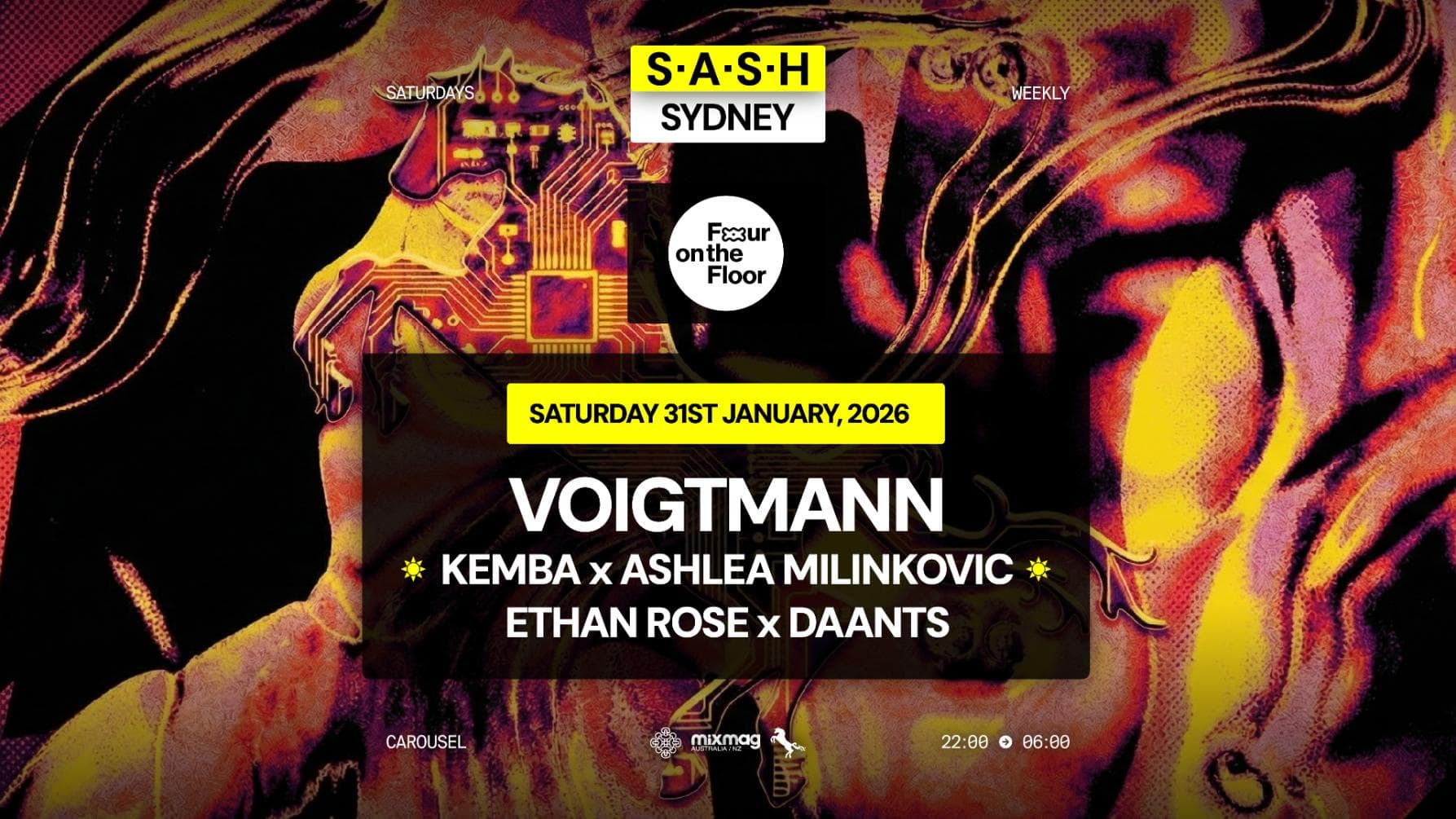 ★ S.A.S.H Sydney ★ Voigtmann★ Saturday 31st January ★