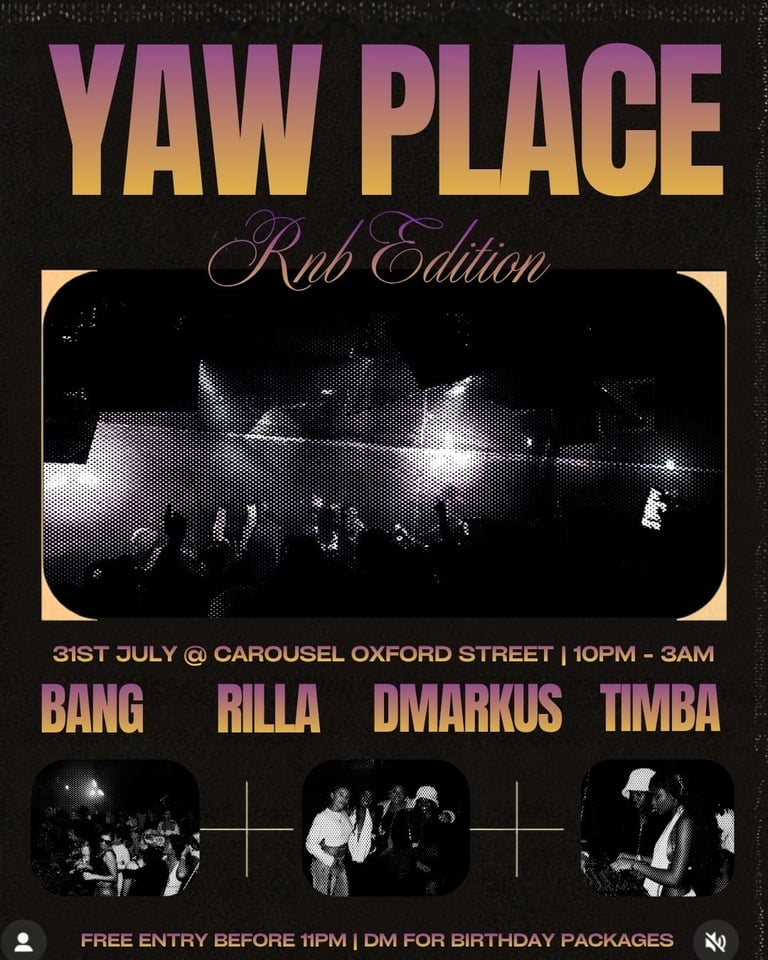 Edit the uploaded event flyer into a square Instagram feed post (1080×1080). Keep all original text, colors, fonts, and distressed texture exactly the same. Scale and reposition the artwork so it