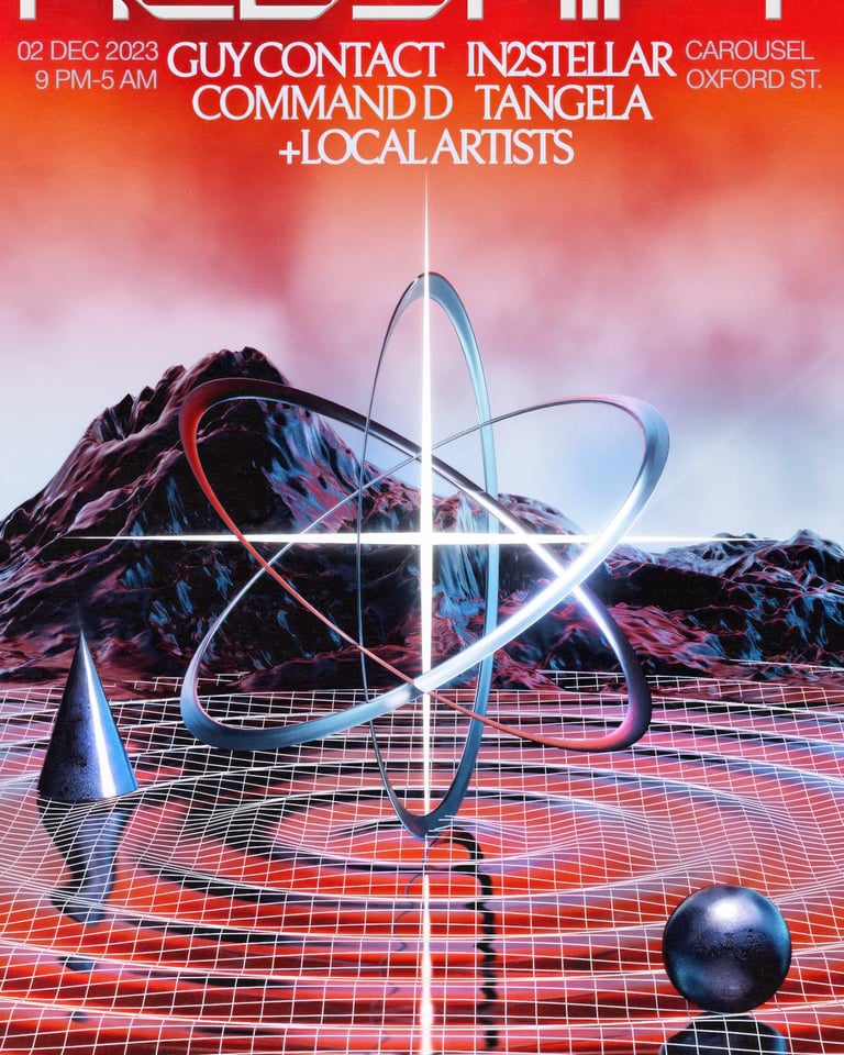Redshift Presents: IN2STELLAR, Guy Contact, Command D, Tangela + Local Artists