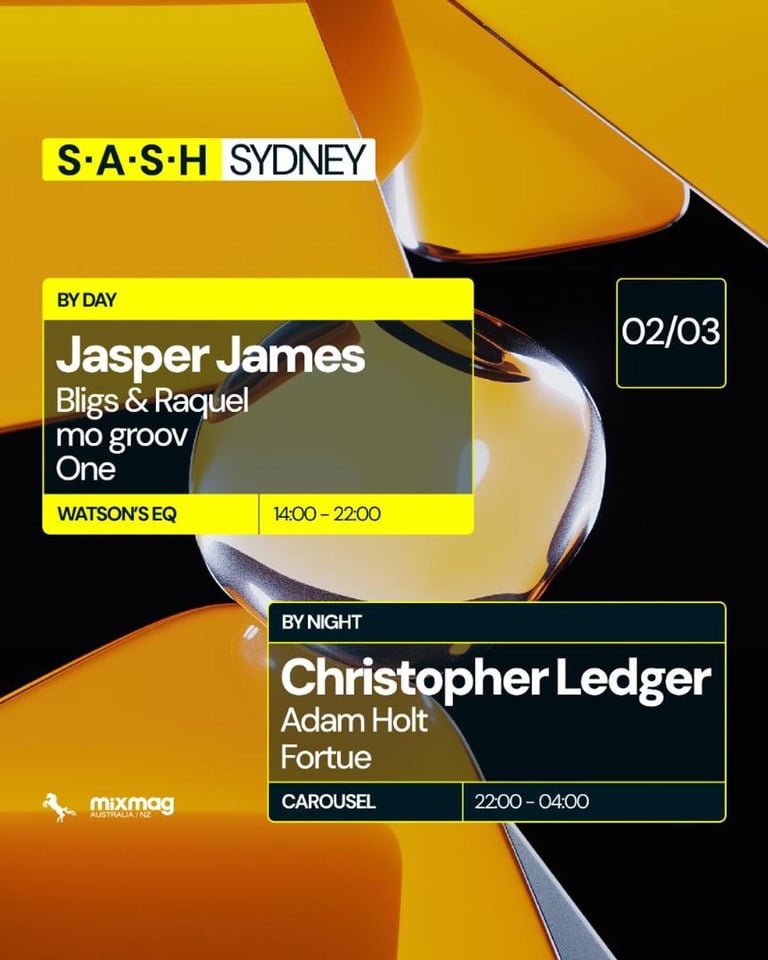 S.A.S.H By Night Christopher Ledger Sunday March 2nd