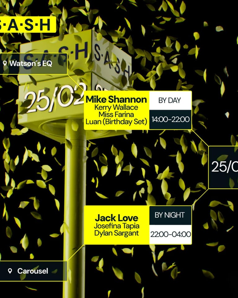 S.A.S.H by Day & Night Mike Shannon Jack Love Sunday 25th February