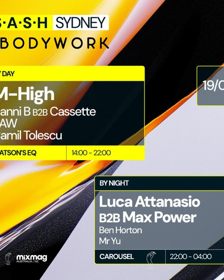 S.A.S.H By Night Luca Attanasio x Max Power Sunday January 19th