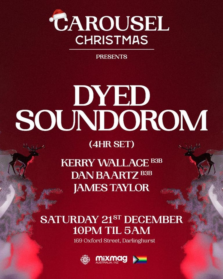 Carousel Christmas Party Ft. Dyed Soundorom // Sat Dec 21st