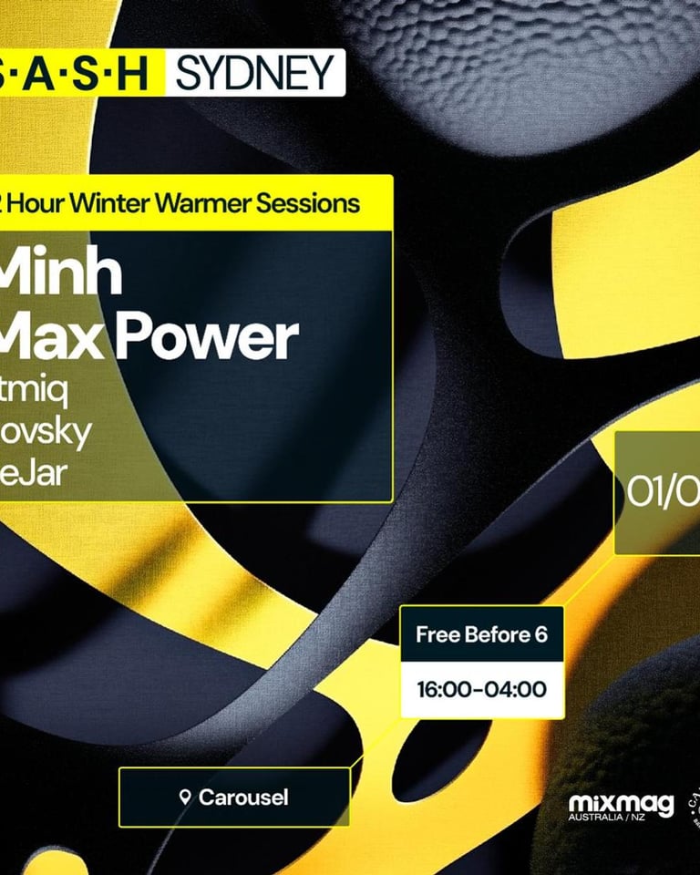S.A.S.H Sydney Winter Warmer Sessions Minh & Max Power Sun 1st September
